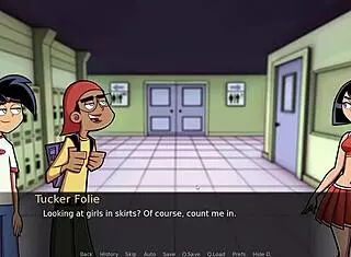 Hot goth girlfriend masturbates in Amity Park parody