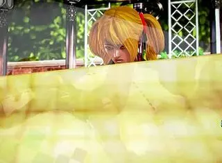 Hentai animation featuring blonde in various sex positions