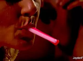 Jayden Jaymes in a hot threesome with cumshots!