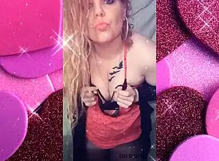 dancing in sexy lingerie for erotic milf show