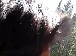 Petite Latina Intriguingly Sucks Huge Cock And Swallows Cum By Riverfront