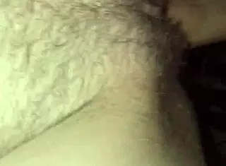 Wife fingering herself to squirt and creampie