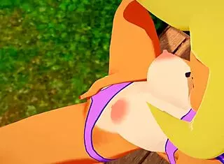 Crash Bandicoot Coco Bandicoot Moaning During Solo Masturbation Fingering And Climax