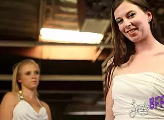 Cute teen 18+s bang at lesbian private party?