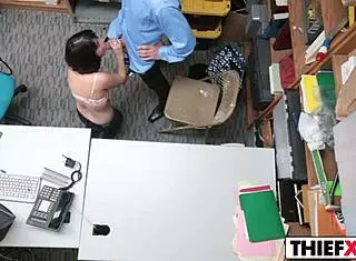 Penelope Reed, the teen thief, gets her ass fucked in the garage!