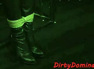 Lezdom Milf Finger Fucks Bound Submissive Babe In Cage