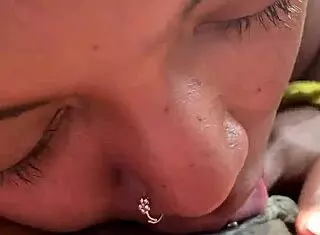 Her Pussy Tasted So Good During Lesbian Sex in USA Holiday Car