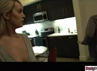 busty blonde gets rammed hard by her partner in rough oral