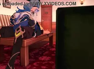 Bell and Ganyu from Genshin Impact in Hentai Style