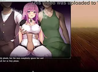 Enicia endures intense blowbang and bukkake on street