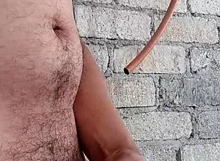 Voyeur Watches Action On The Rooftop