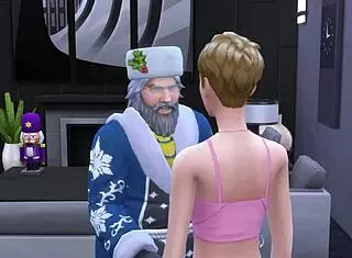 santa fucks naughty girl passionately
