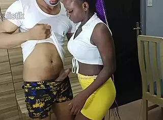 ebony lover wants to cheat with monster cock in bedroom
