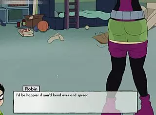 18Titans Part 3 - Starfire Scene