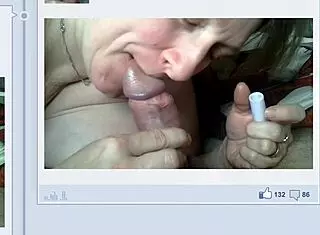 in this homemade video, amateur mature blonde anezka sucks cock and cares for balls