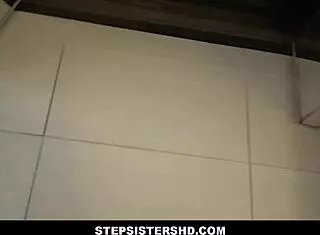 Petite blonde stepsister Audrey Hempburne needs stepbrother's help in POV 😏