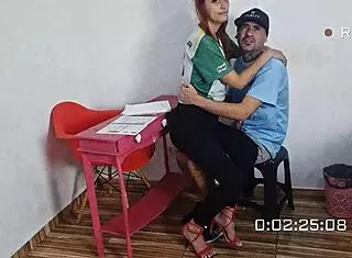 Me and my buddy got wild in classroom... oops!