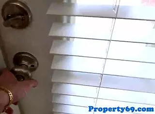 Busty Realtor Sucks Landlord!