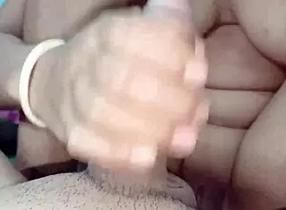 Young woman gets excited by large object