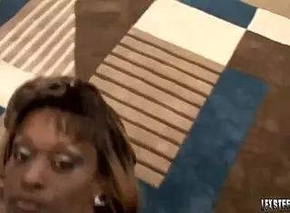 Bijan Sudan's ass bounces as Lexington Steele drills her pussy hard