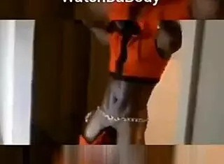 male stripper performs at lively party gathering