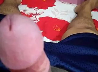 Midnight madness! Young amateur caught masturbating in homemade handjob clip!