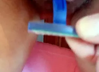 Beautiful brunette pornstar, try this alternative masturbation technique?