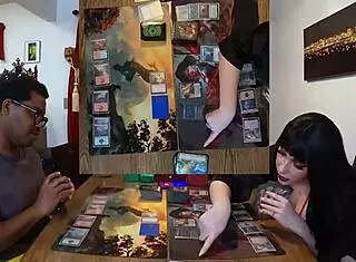 jane sits at desk playing magic 8 walking the planes