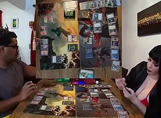 jane sits at desk playing magic 8 walking the planes