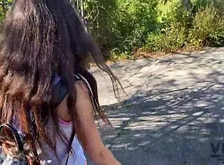 Stepbrother Fucked Stepsister On A Walk In The Woods!