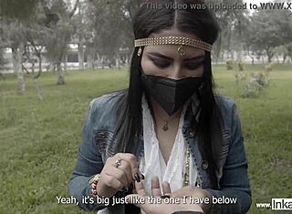 Ginezflowrs, Цыганка Латина, Жёстко Скачет По-Собачьи с Пронзительным Взглядом