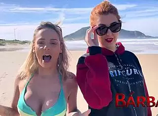 i went to the beach with my friend barbara alves and then masturbated thinking about her at home
