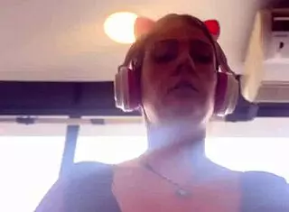 Blonde Brazilian Sweats At Gym, Removes Top To Breathe.