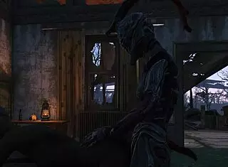 fallout 4 nemesis monster banging in 3d action!