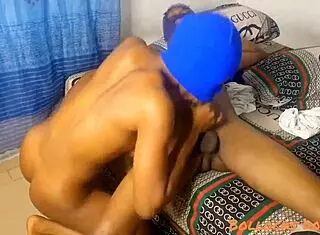 He fucks casual ebony girl, she rides, creampies her while she screams in orgasm