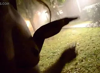 foxy feels exposed going butt naked in public