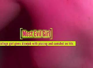 hey, check this blowjob with cum on tits in shower