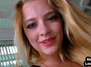 lingerie model slowly jerks off pov bf in erotic couple.