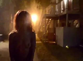 foxy feels exposed going butt naked in public