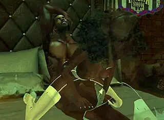 rising new stars in interracial 3d cartoon