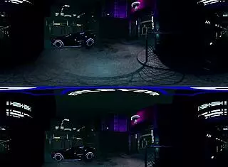 Karma Rx in cyberpunk alley doggystyle