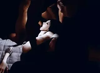 加班的妻子 With Big Tits In Hentai Threesome