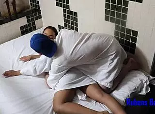 Young Brazilian Girl Fucks Uncle Hidden From Aunt With Shaved Pussy!