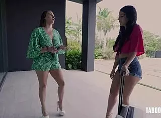 Alexa Payne, Hot Stepmom with Juicy Big Tits, Strips Naked for Free Use in My House.