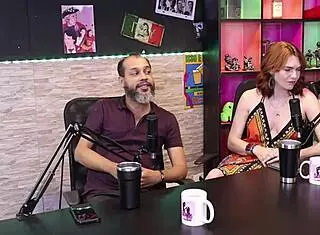 women trained to give pleasure in sheer red lingerie, reh queen and kstro.