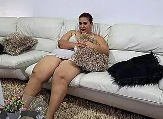horny guy finds his bbw stepmother to suck his dick deep