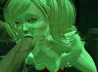 Public bound cute 3d bondage game outdoor