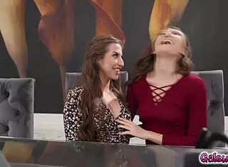 Lesbian Couple Maya Woulfe and Spencer Bradley Crave Pussy Play