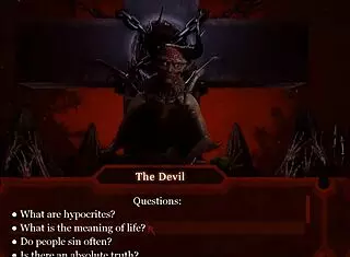 let's play a bdsm sex game with the devil monster