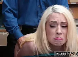 Petite Blonde Teen In Police Uniform Gets Hardcore Action